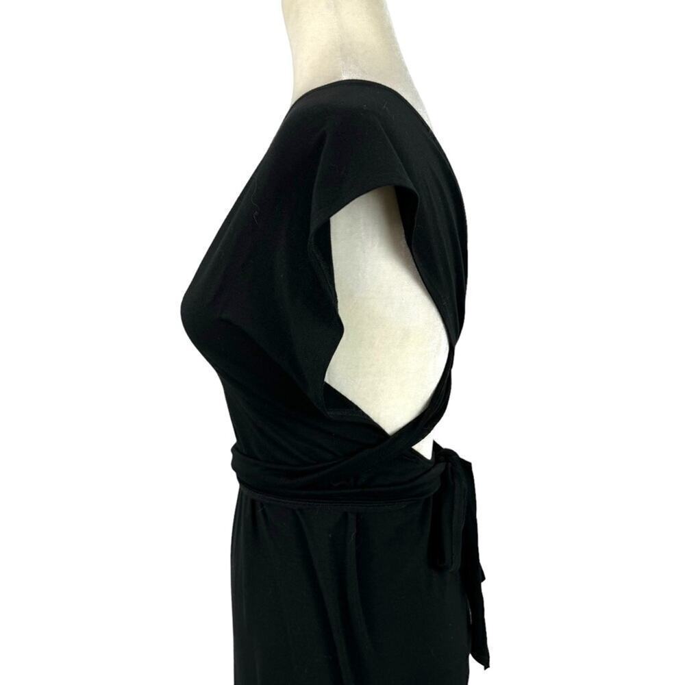 Reformation Black Convertible Wrap Multiway Halter Strap Plunge Maxi Dress XS - Picture 5 of 16
